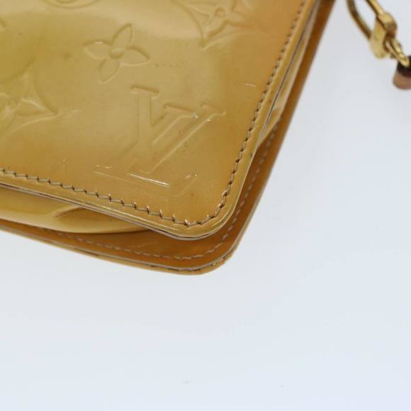 LOUIS VUITTON Monogram Vernis Lexington Pouch Beige M91010 LV Auth 69402 - Picture 16 of 16